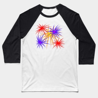 Celebration Fireworks Baseball T-Shirt